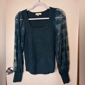 Entro Teal Knit Top